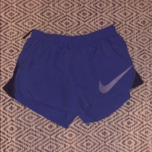 Blue nike shorts